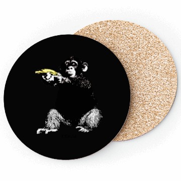 Discover MONKEY SHOOTING BANANA Coasters