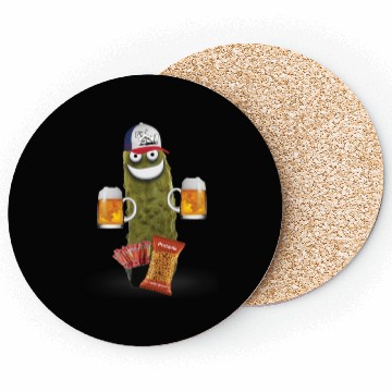 Discover Drinking Buddy Pickle Coasters