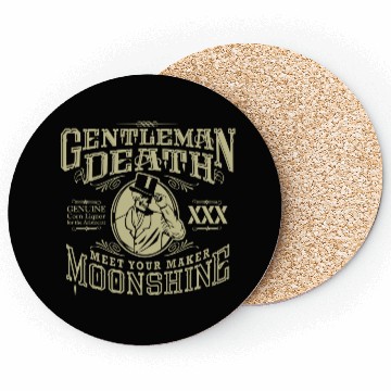 Discover Gentleman Death Moonshine Coasters