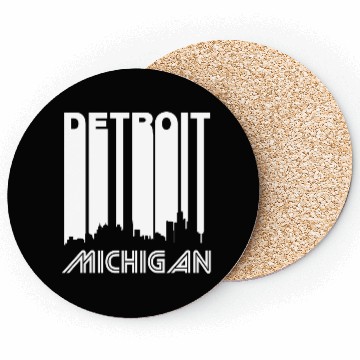 Discover Retro Detroit Skyline Coasters