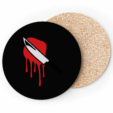 Discover bloody knife halloween Coasters
