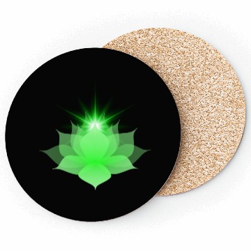 Discover Green Chakra Lotus Coasters
