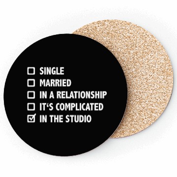Discover Relationship Status: In The Studio Coasters
