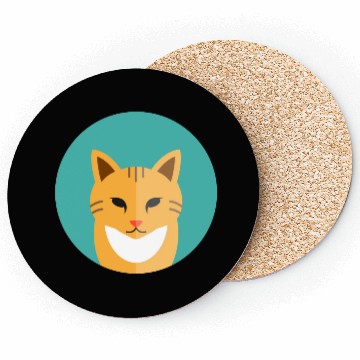 Discover brown cat Coasters