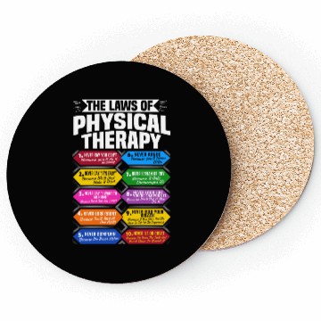 Discover The Laws Of Physical Therapy Awesome Therapist Coasters