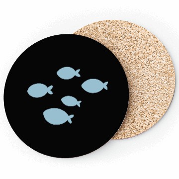 Discover school of fish Coasters