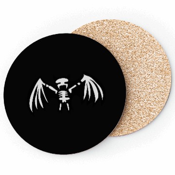 Discover bat skeleton Coasters