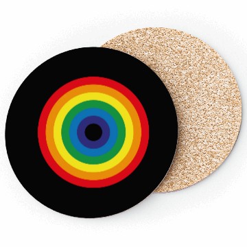 Discover Rainbow circle Coasters