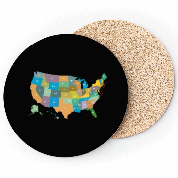 Discover US States Coasters