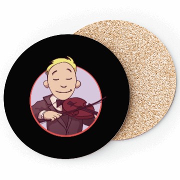 Discover Violin Player Coasters