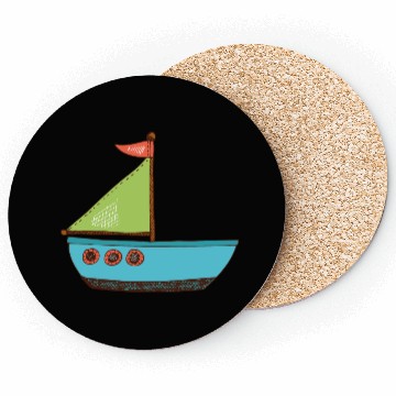 Discover sailing boat Coasters