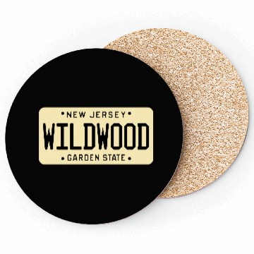 Discover Wildwood New Jersey License Plate Coasters