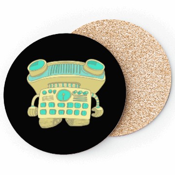 Discover 31 robot 37 png vectorstock 4842445 Coasters