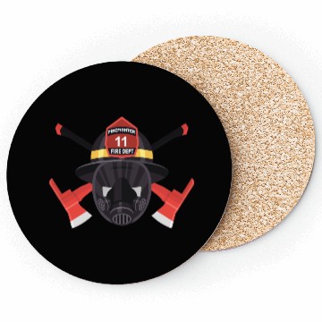 Discover firefighter helmet Coasters