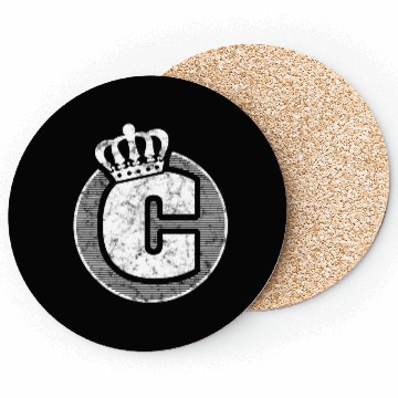 Discover Name Letter C Character Case Alphabetical Crown Coasters
