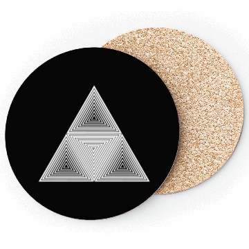 Discover The geometric illusion! Coasters