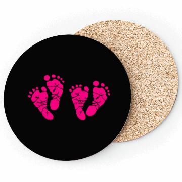 Discover Twin Baby Feet - Pregnancy - Maternity - Mom to be Coasters
