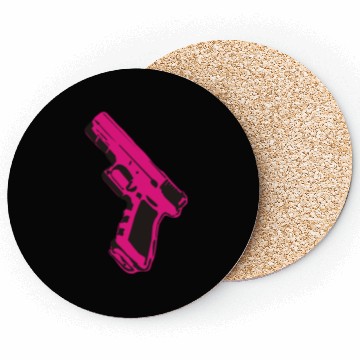 Discover Pink gun Coasters