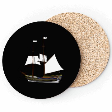 Discover ship boat canoe sailboat submarine yacht anchor405 Coasters