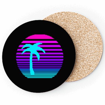 Discover Aesthetic Sun & Palm Coasters