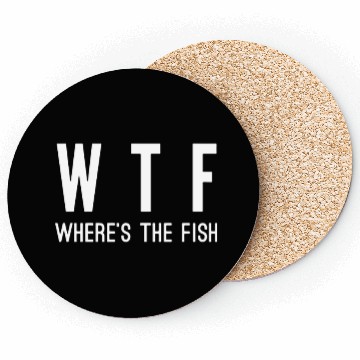 Discover WTF where's the fish Coasters