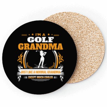 Discover Golf Grandma Coasters Gift Idea