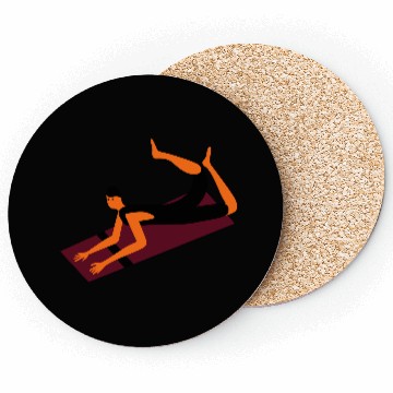 Discover yoga pose Coasters