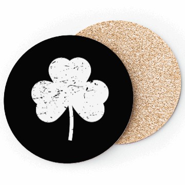 Discover Shamrock white distressed Coasters