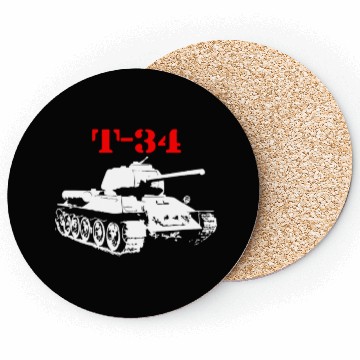 Discover T 34 Soviet Russin World War II Tank Coasters
