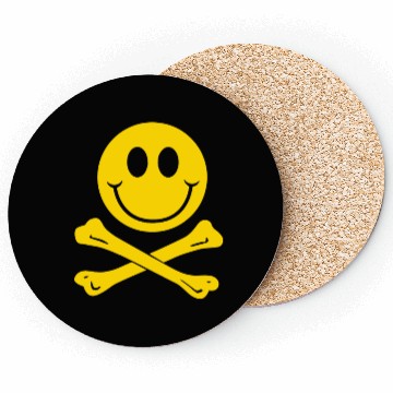 Discover Smiley Pirate Skull and Crossbones Coasters
