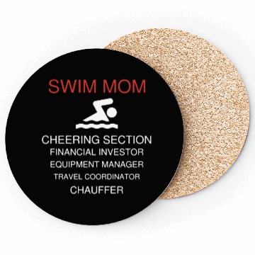 Discover Swim Mom Duties Coasters