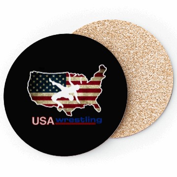 Discover USA Wrestling Coasters