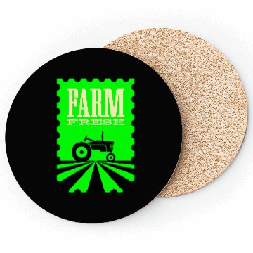 Discover Farm fresh logo Coasters