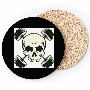 Discover skull gym Coasters