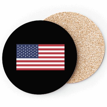 Discover Bitcoin US Flag Coasters