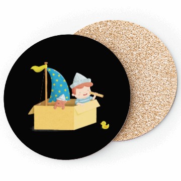 Discover Cute Sailor Boy in Box Coasters