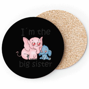 Discover I'm the Big Sister B Coasters