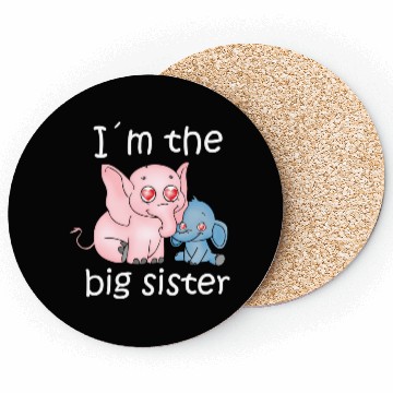 Discover I'm the Big Sister Coasters