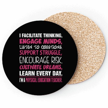 Discover Im A Physical Education Teacher Coasters