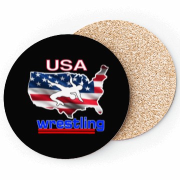 Discover USA Wrestling Coasters
