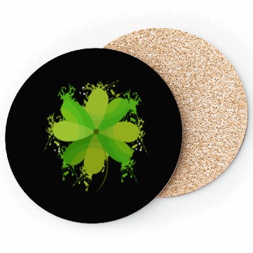 Discover Clover Leaf Coasters - St. Patrick's Day Gift