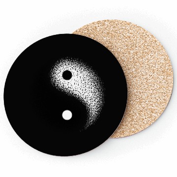 Discover Yin yang white & black Coasters