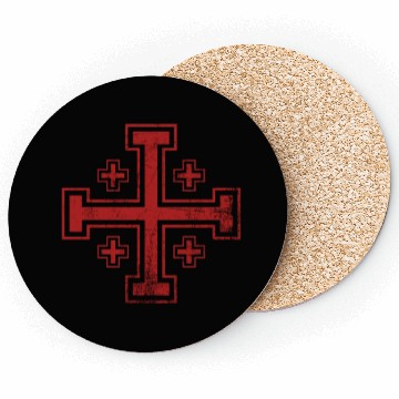 Discover Crusader Cross Knights Templar Coasters