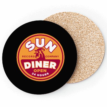 Discover Sun Diner Record Rooster Coasters