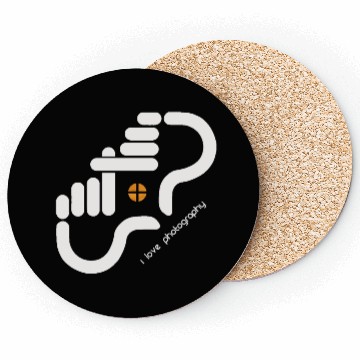 Discover I LOVE PHOTOGRAPHY Coasters