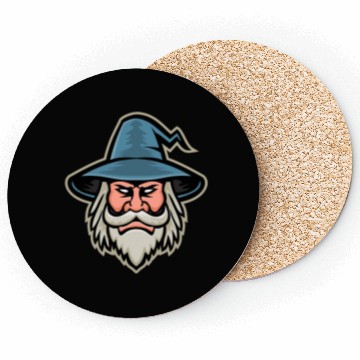 Discover Wizard Head Mascot Coasters