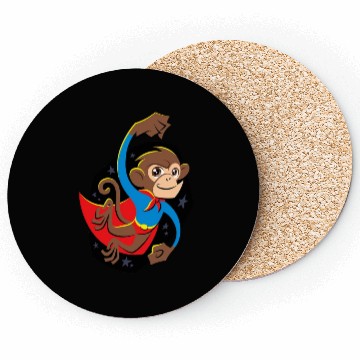 Discover monkey cartoon Coasters