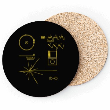 Discover NASA golden record official image voyager Coasters