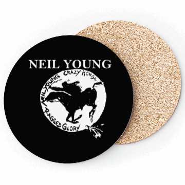 Discover Neil Young Crazy Horse Unisex Retro Rock Horse Coasters