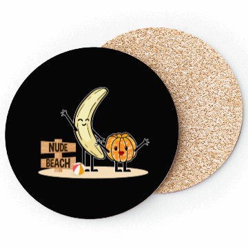 Discover Orange You Ready Nudee Beach Banana! Coasters